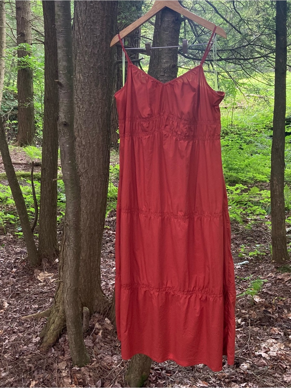 *Mended* Time and Tru Size XL 100% Cotton Sleeveless Tiered Maxi Dress!